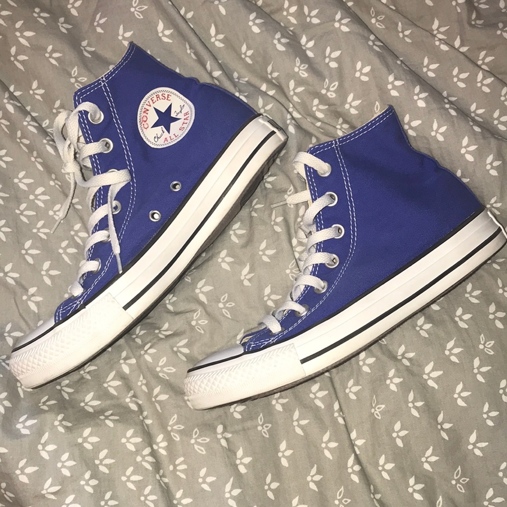royal blue converse high tops